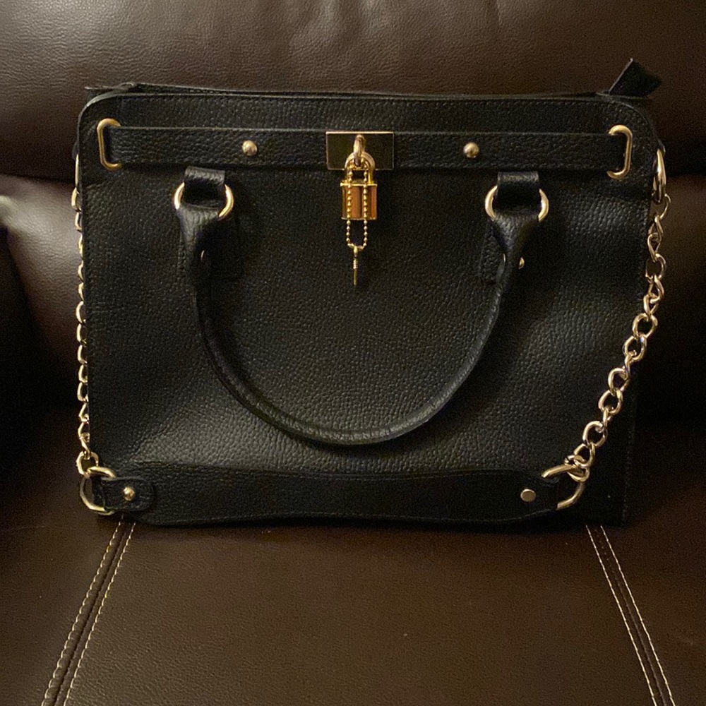 Beautiful Italian leather with gold hardware